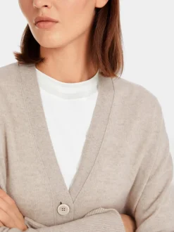 Marc Cain Cashmere Cardigan New Pearl Melange