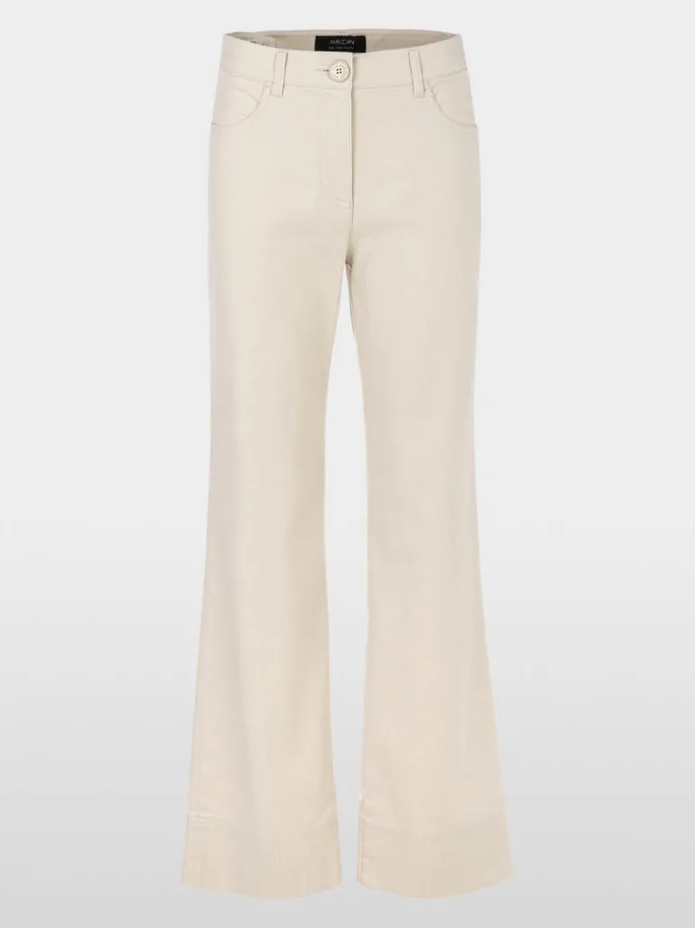 Marc Cain Faid Linen Blend Trouser Soft Beige
