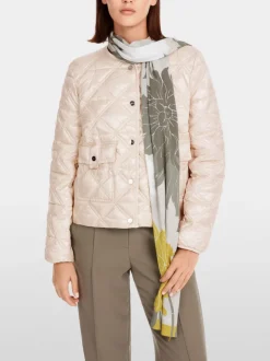 Marc Cain Quilted Diamond Jacket Deep Pearl