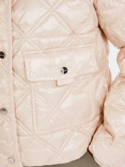 Marc Cain Quilted Diamond Jacket Deep Pearl