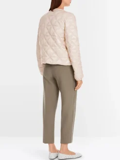 Marc Cain Quilted Diamond Jacket Deep Pearl