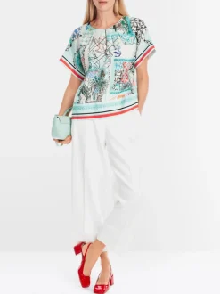 Marc Cain Silk Printed Blouse
