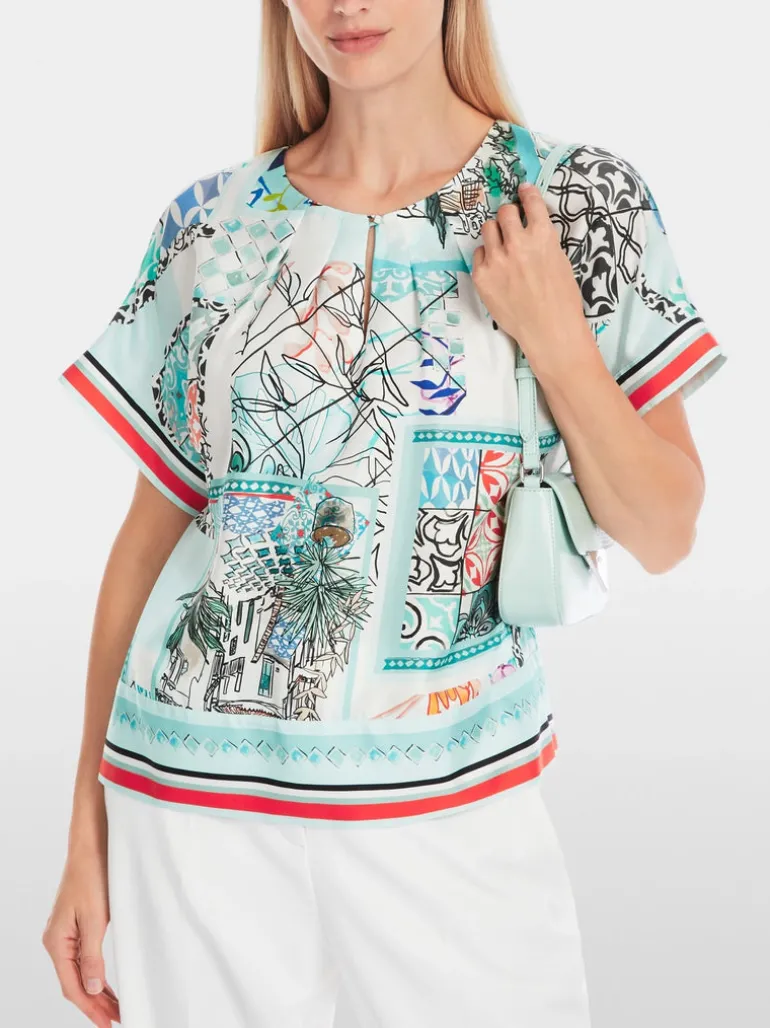 Marc Cain Silk Printed Blouse