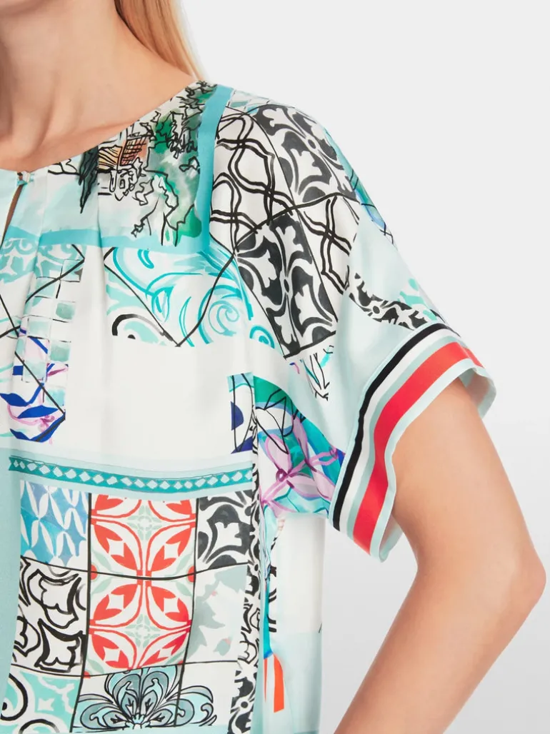 Marc Cain Silk Printed Blouse