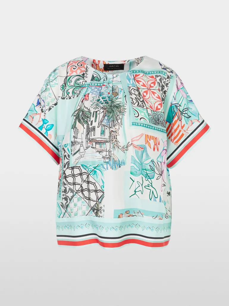 Marc Cain Silk Printed Blouse