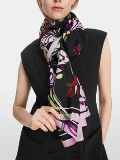 Marc Cain Silk Scarf Flower Print