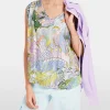 Marc Cain Sushi Slip Blouse Lavender Print