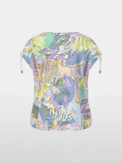 Marc Cain Sushi Slip Blouse Lavender Print