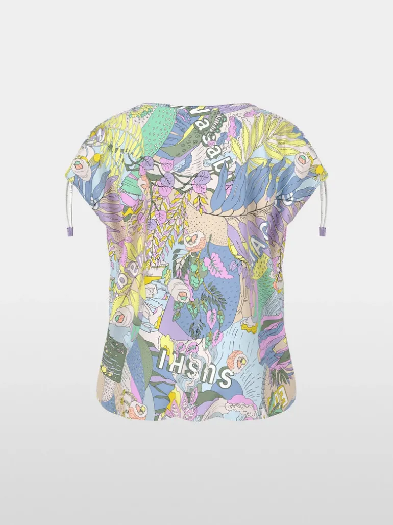 Marc Cain Sushi Slip Blouse Lavender Print