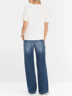Marc Cain T-Shirt With Abstract Print Off-white