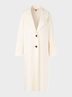 Marc Cain Wool Coat Bright Ecru