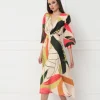 Matilde Cano Abstract Print Dress