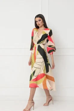 Matilde Cano Abstract Print Dress