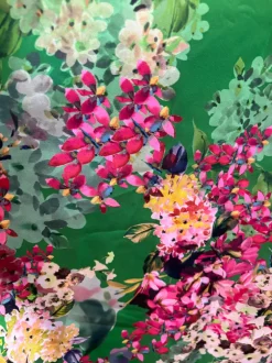 Matilde Cano Green Floral Print Dress