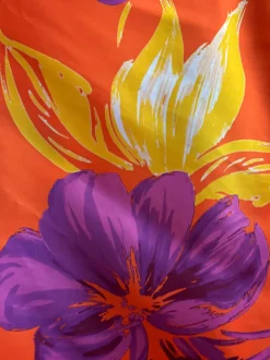 Matilde Cano 2-Piece Orange Flower Print