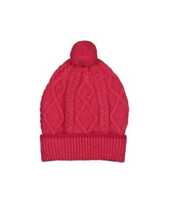 McConnell Diamond Aran Beanie Red