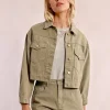 Molly Bracken Denim Jacket Khaki