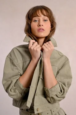 Molly Bracken Denim Jacket Khaki