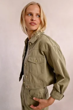 Molly Bracken Denim Jacket Khaki