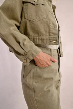 Molly Bracken Denim Jacket Khaki