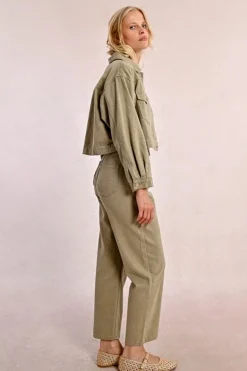 Molly Bracken Denim Jacket Khaki