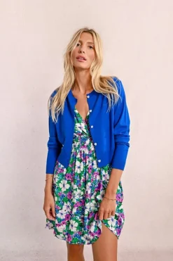 Molly Bracken Knitted Cardigan Royal Blue