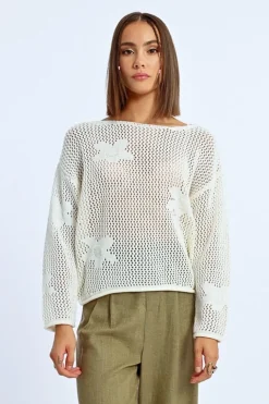 Molly Bracken Knitted Sweater Off-white