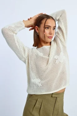 Molly Bracken Knitted Sweater Off-white