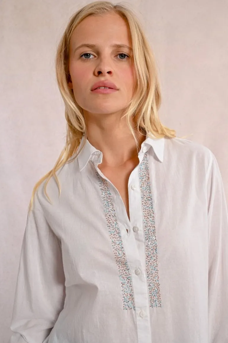 Molly Bracken Long Shirt White