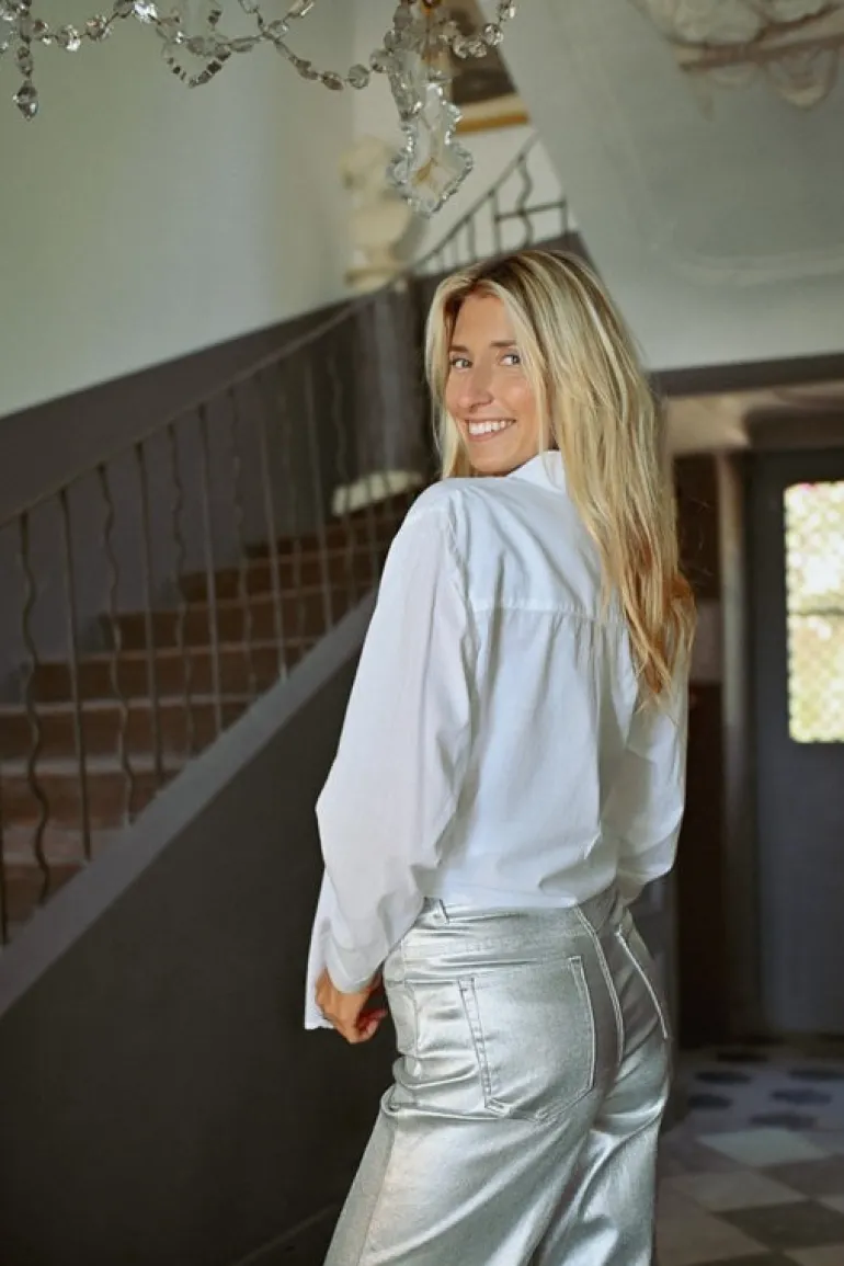 Molly Bracken Long Shirt White
