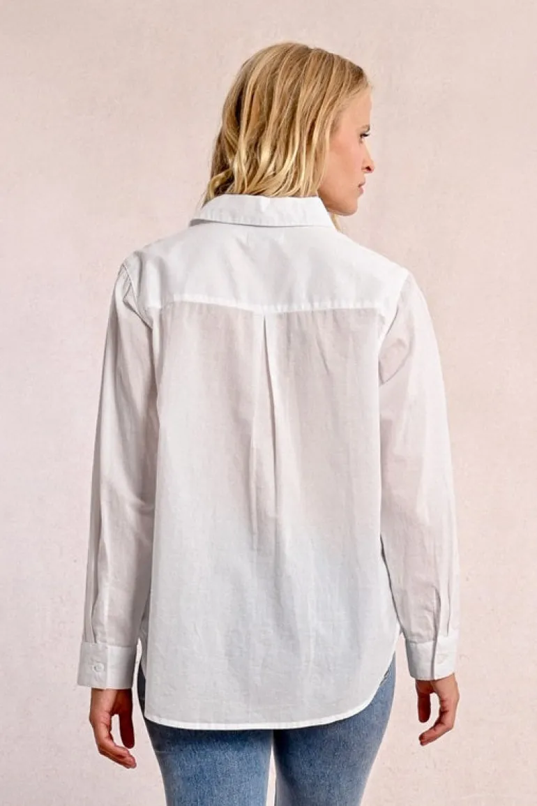 Molly Bracken Long Shirt White