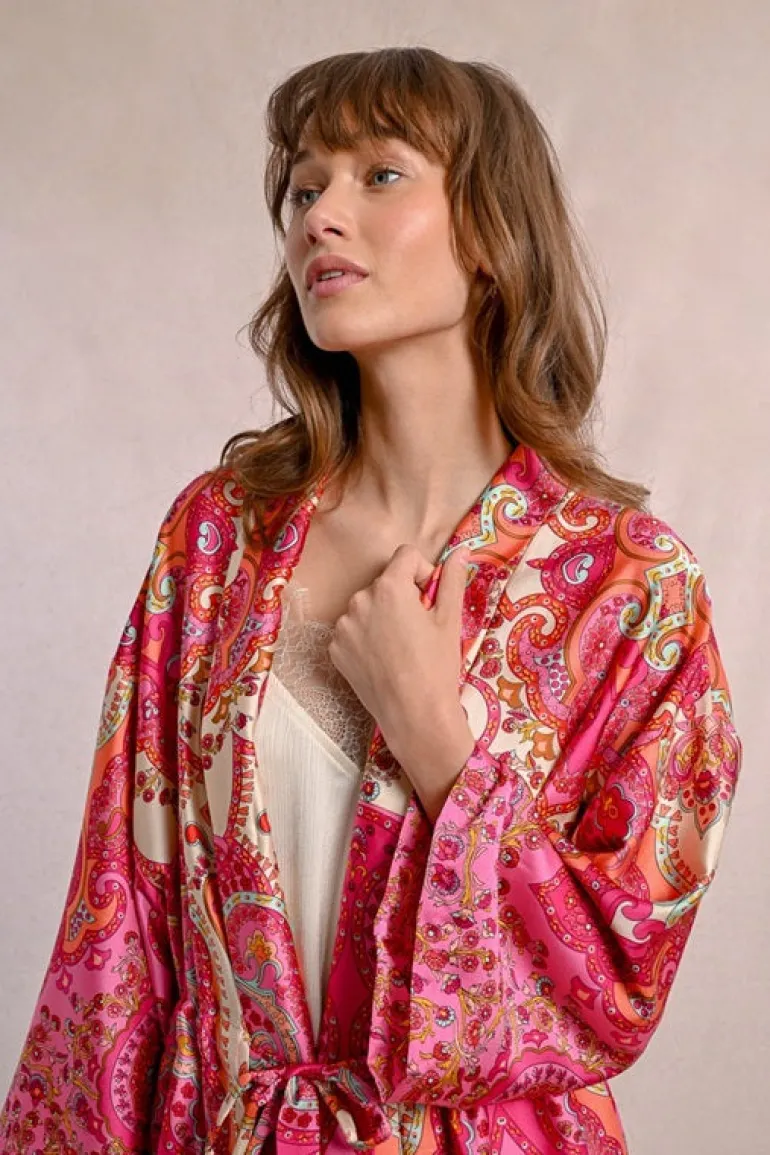 Molly Bracken Open Jacket Pink Print