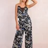 Molly Bracken Pants Black Abstract Print