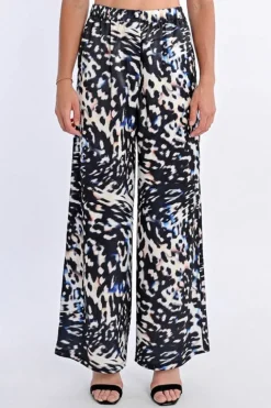 Molly Bracken Pants Black Abstract Print