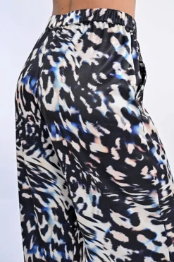 Molly Bracken Pants Black Abstract Print