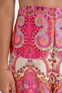 Molly Bracken Pants Pink Abstract Print