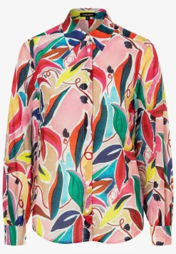 More & More Abstract Flower Print Shirt