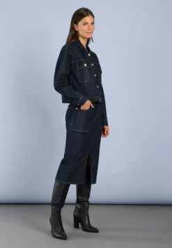 More & More Denim Skirt Dark Denim