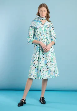More & More Floral Print Shirt Dress