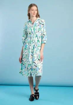 More & More Floral Print Shirt Dress