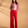 More & More Geo Print Blouse Jacket Pink/Rose