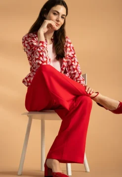 More & More Geo Print Blouse Jacket Pink/Rose