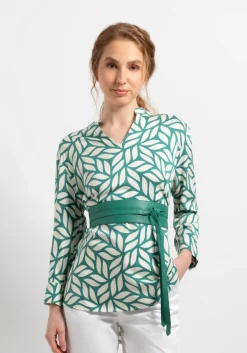 More & More Obi Leather Belt Green