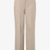 More & More Pinstripe Wide Leg Trousers Beige