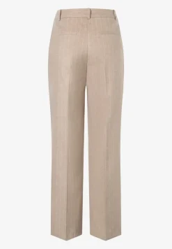 More & More Pinstripe Wide Leg Trousers Beige