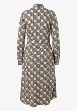 More & More Stripe & Big Dot Pattern Dress