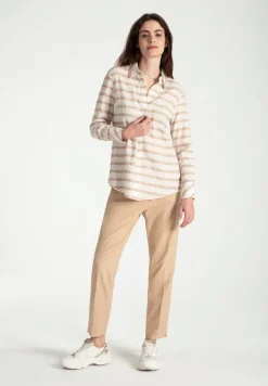More & More Striped Shirt Beige