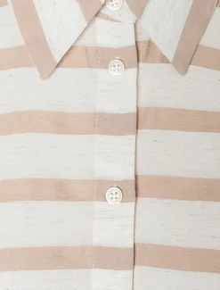 More & More Striped Shirt Beige