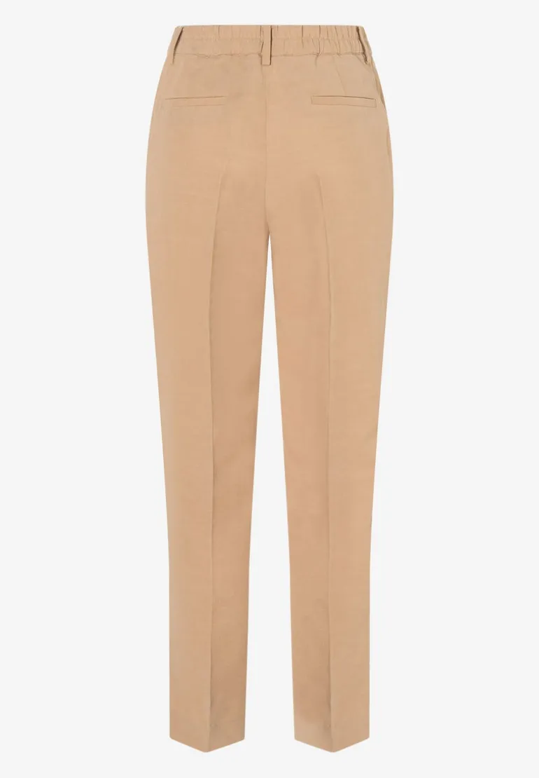 More & More Tencel-Linen Trouser Soft Toffee