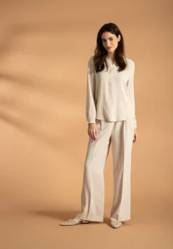 More & More Wide Leg Trouser Powder Creme